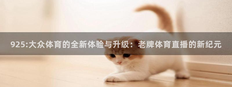 蜘蛛直播网球：925:大众体育的全新体验与升级：老牌体育直播的新纪元